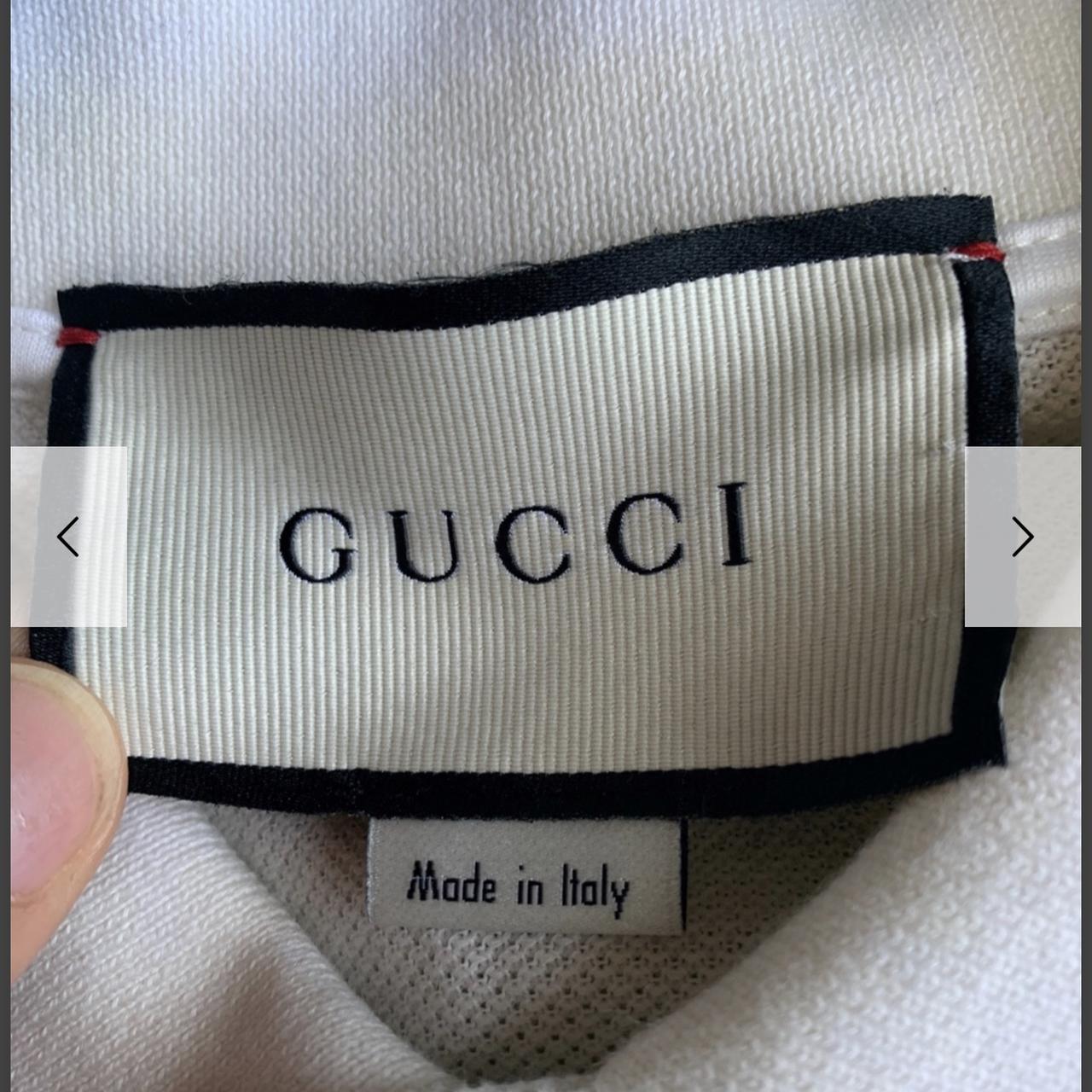 Gucci X Yankees Polo White/Red/Navy Blue Size: - Depop