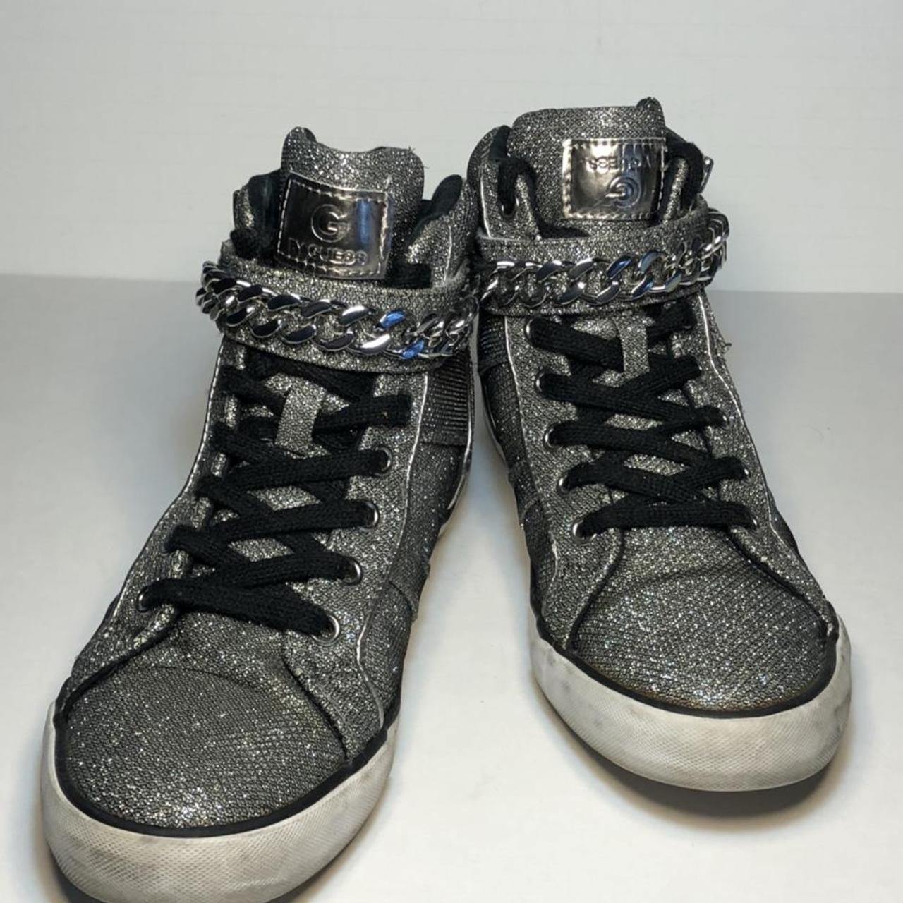 High top sparkle on sale sneakers