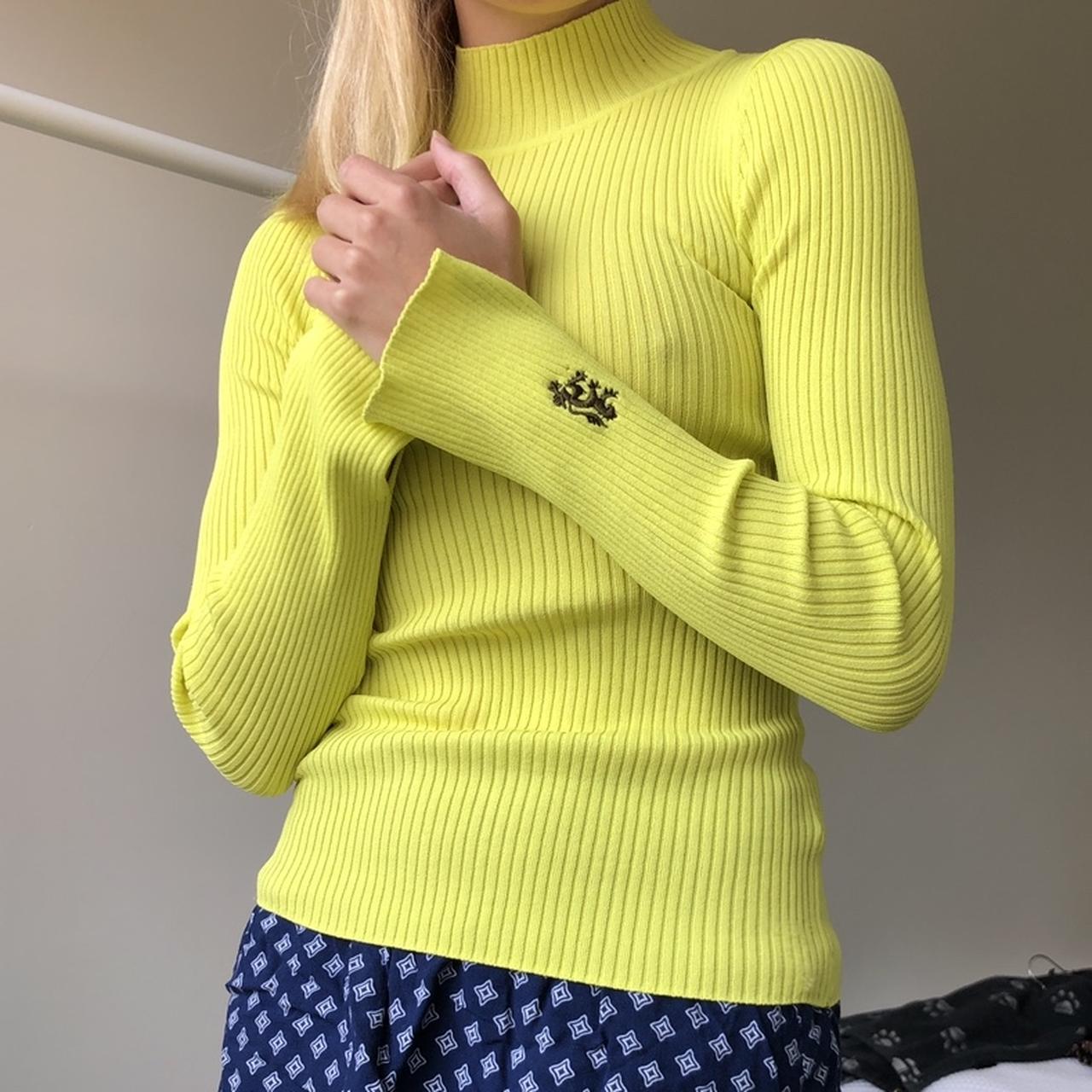 Bright clearance yellow turtleneck