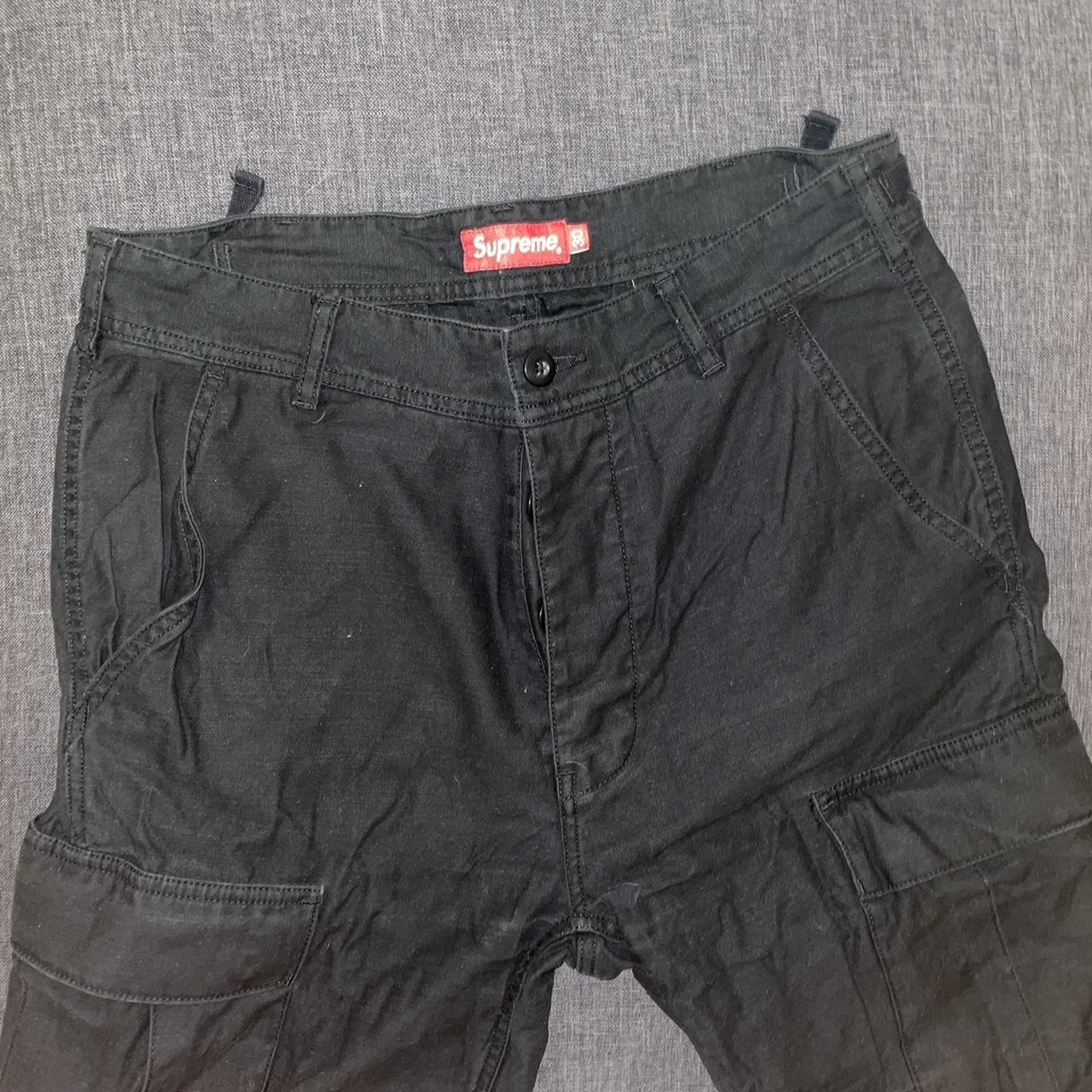 supreme cargo trousers. amazing material, worn a few... - Depop