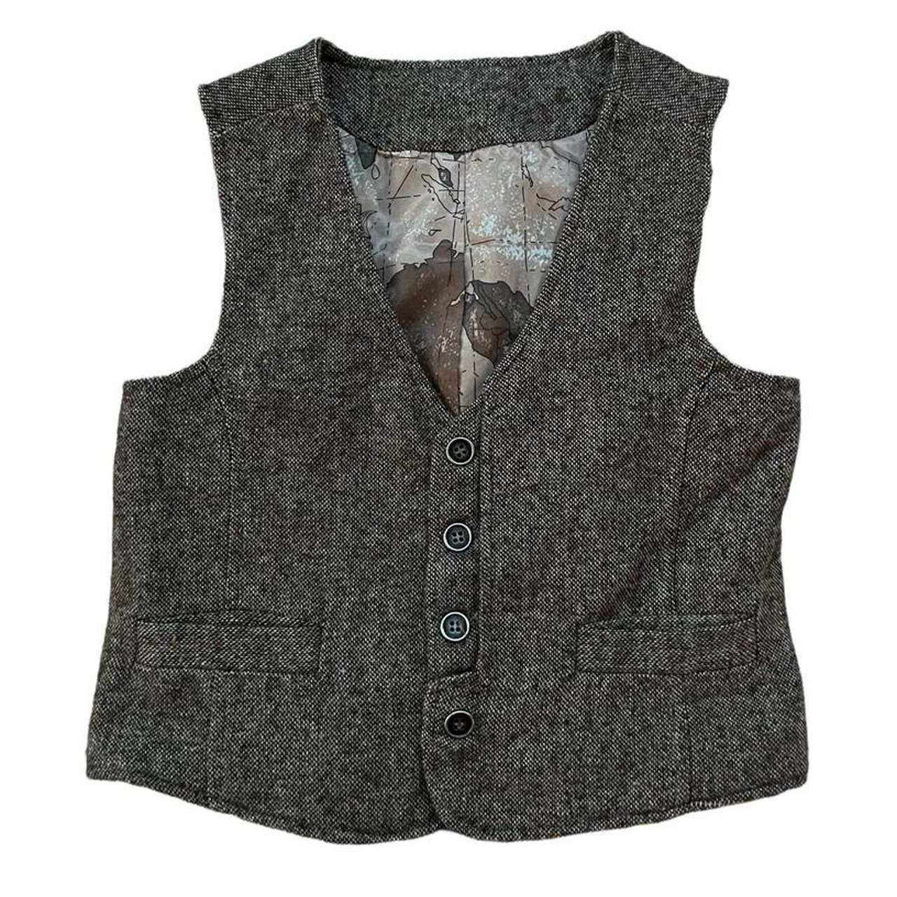 brown knit fairy grunge vest 🤎message me if you have... - Depop
