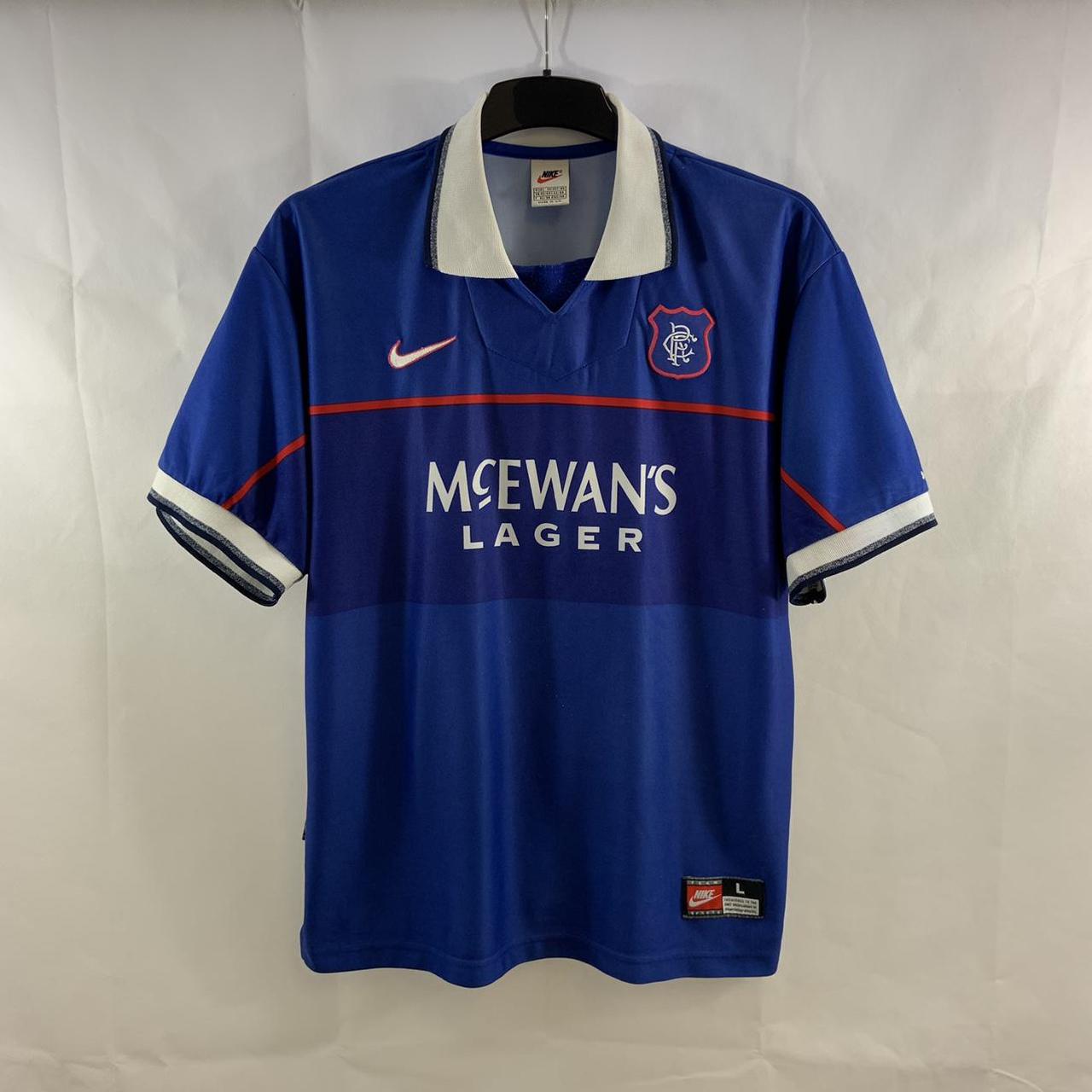 Rangers Home Football Shirt 1997/99 Adults Large... - Depop