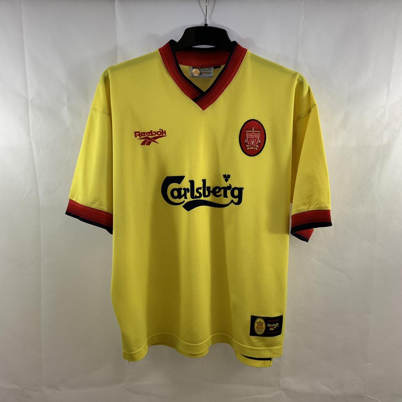 Liverpool Away Football Shirt 1997/99 Adults Large... - Depop