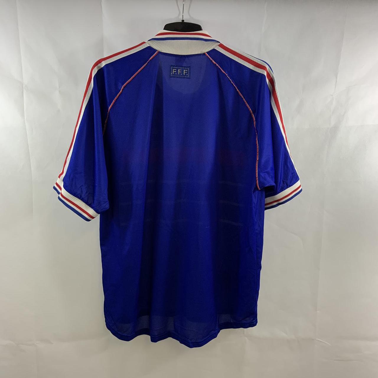 France Home Football Shirt 1998/00 Adults XL Adidas... - Depop