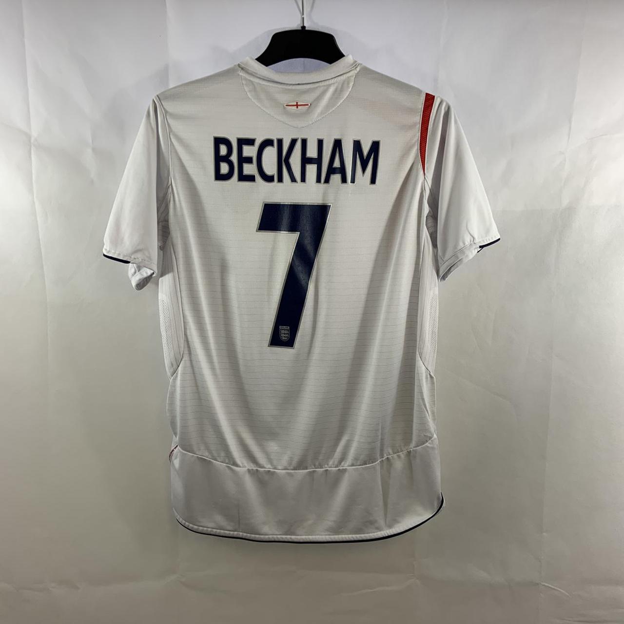 England Beckham 7 Home Football Shirt 2005/07 Adults... - Depop