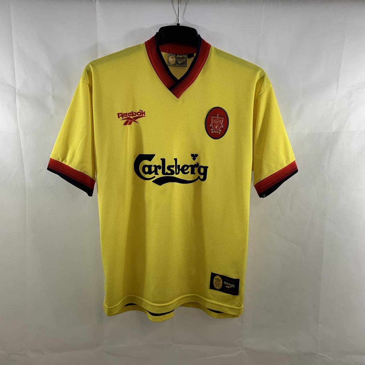 Liverpool Away Football Shirt 1997/99 Adults Medium... - Depop