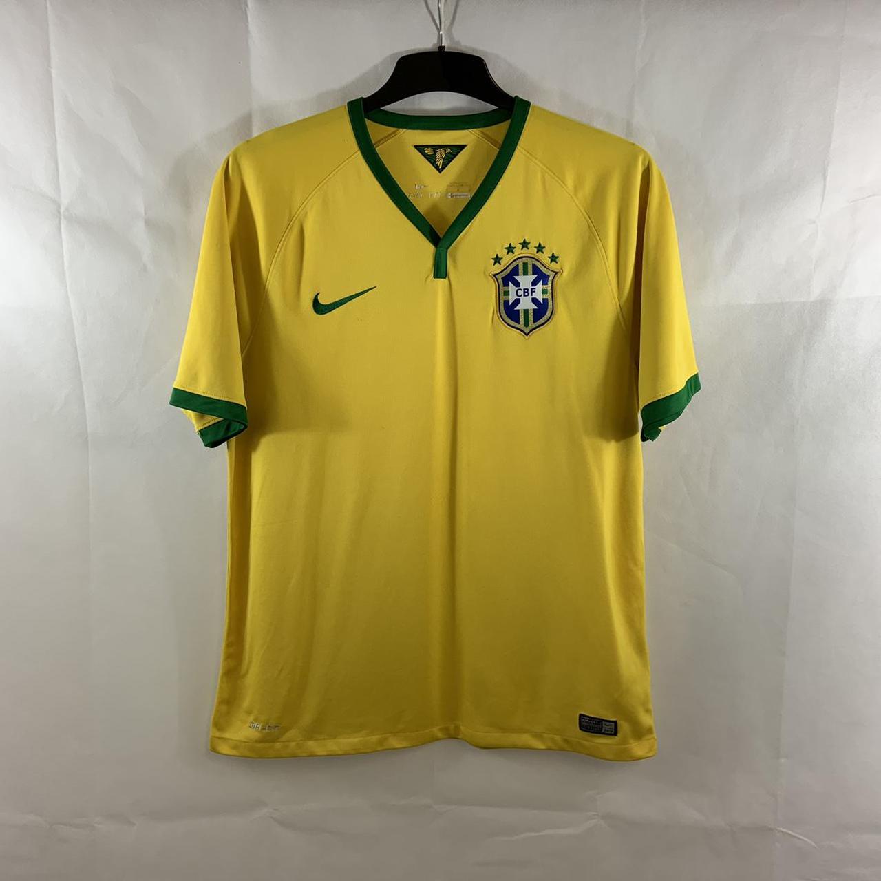 Brazil Home Football Shirt 2014/15 Adults Large Nike... - Depop