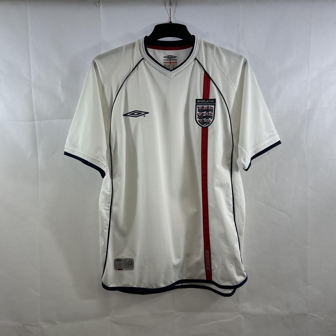 England Home Football Shirt 2001/03 Adults Medium... - Depop