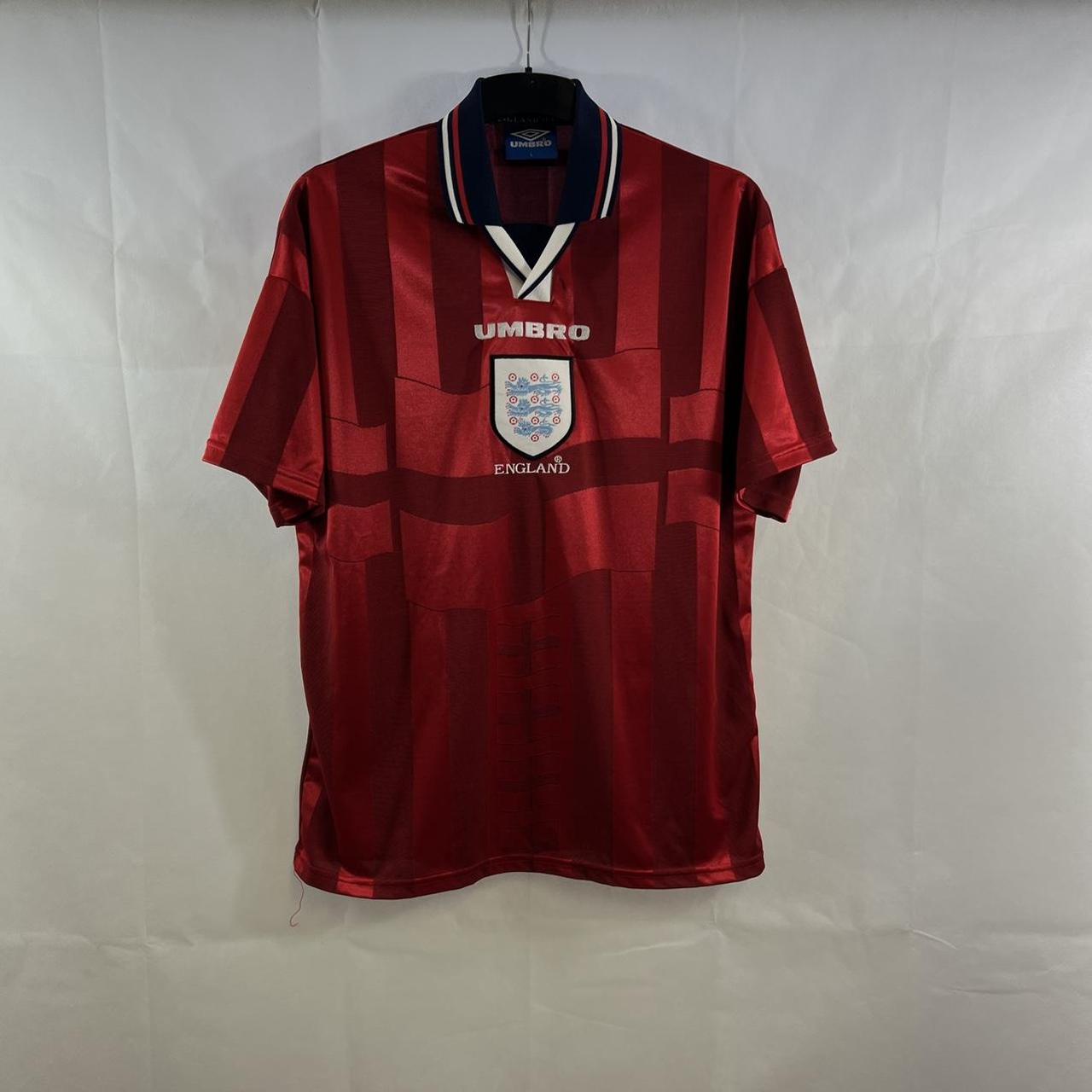 England Away Football Shirt 1997/99 Adults Large... - Depop