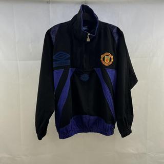 MANCHESTER UNITED 1995 1996 FOOTBALL SOCCER DRILL TOP JACKET UMBRO sz M  MENS GRA