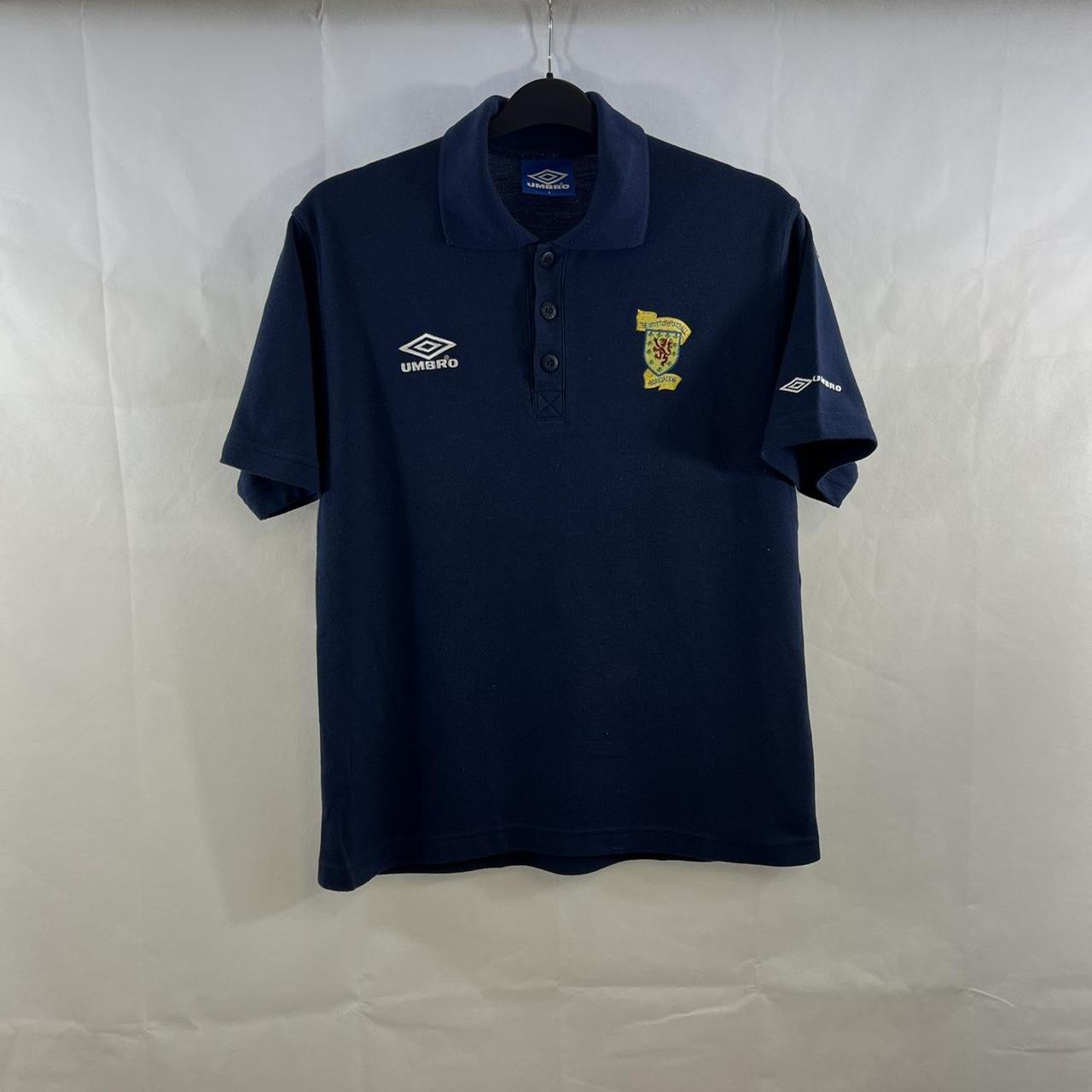 Scotland Training Polo Football Shirt 1994/96 Adults... - Depop