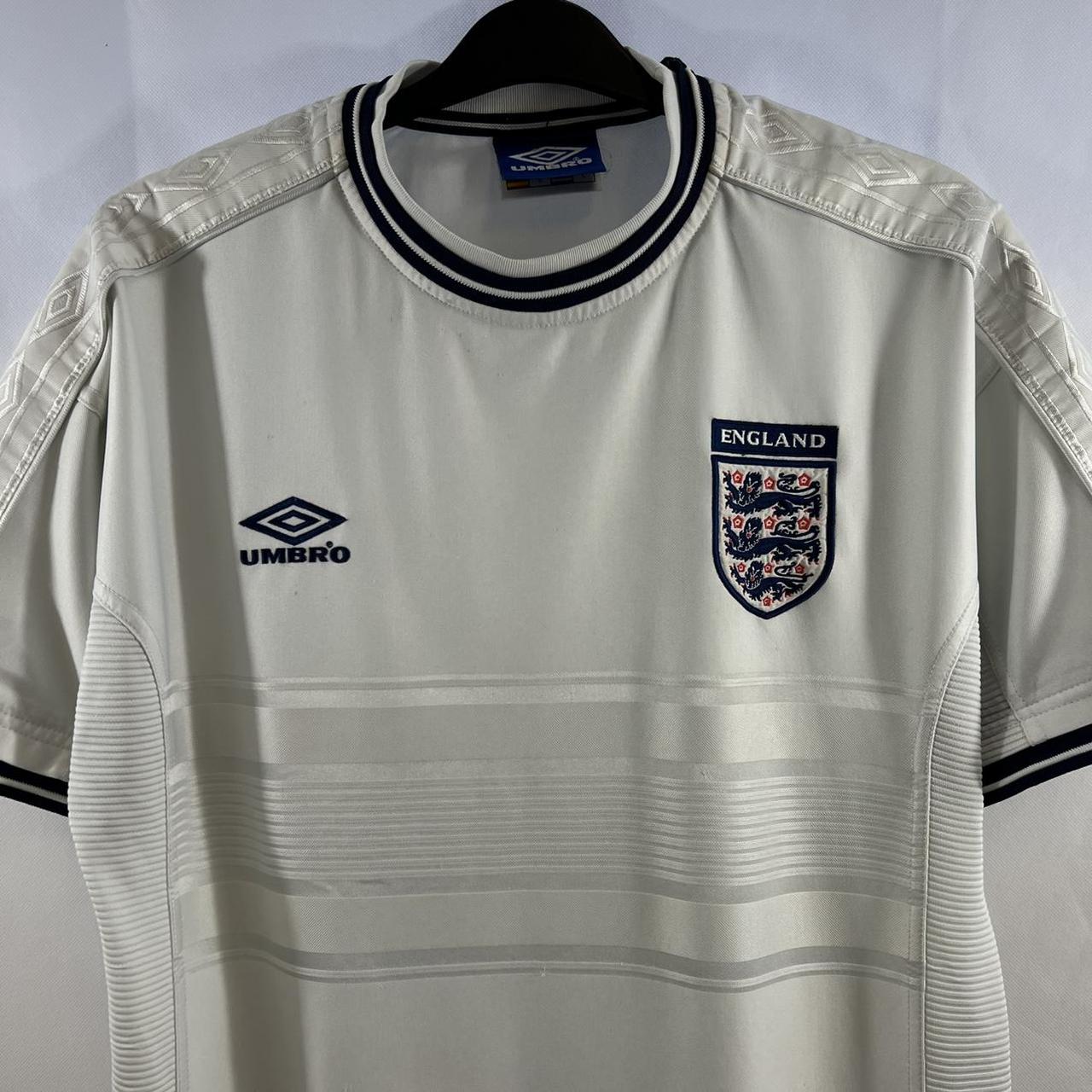 England Home Football Shirt 1999/01 Adults Large... - Depop