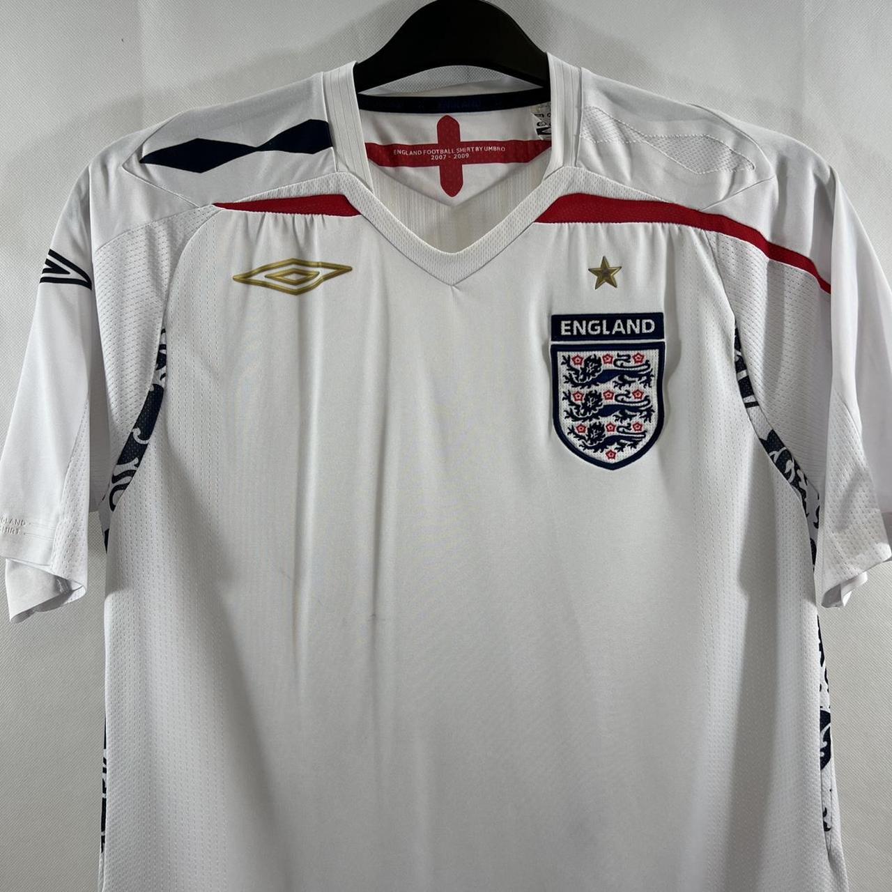 England Home Football Shirt 2007/09 Adults Small... - Depop