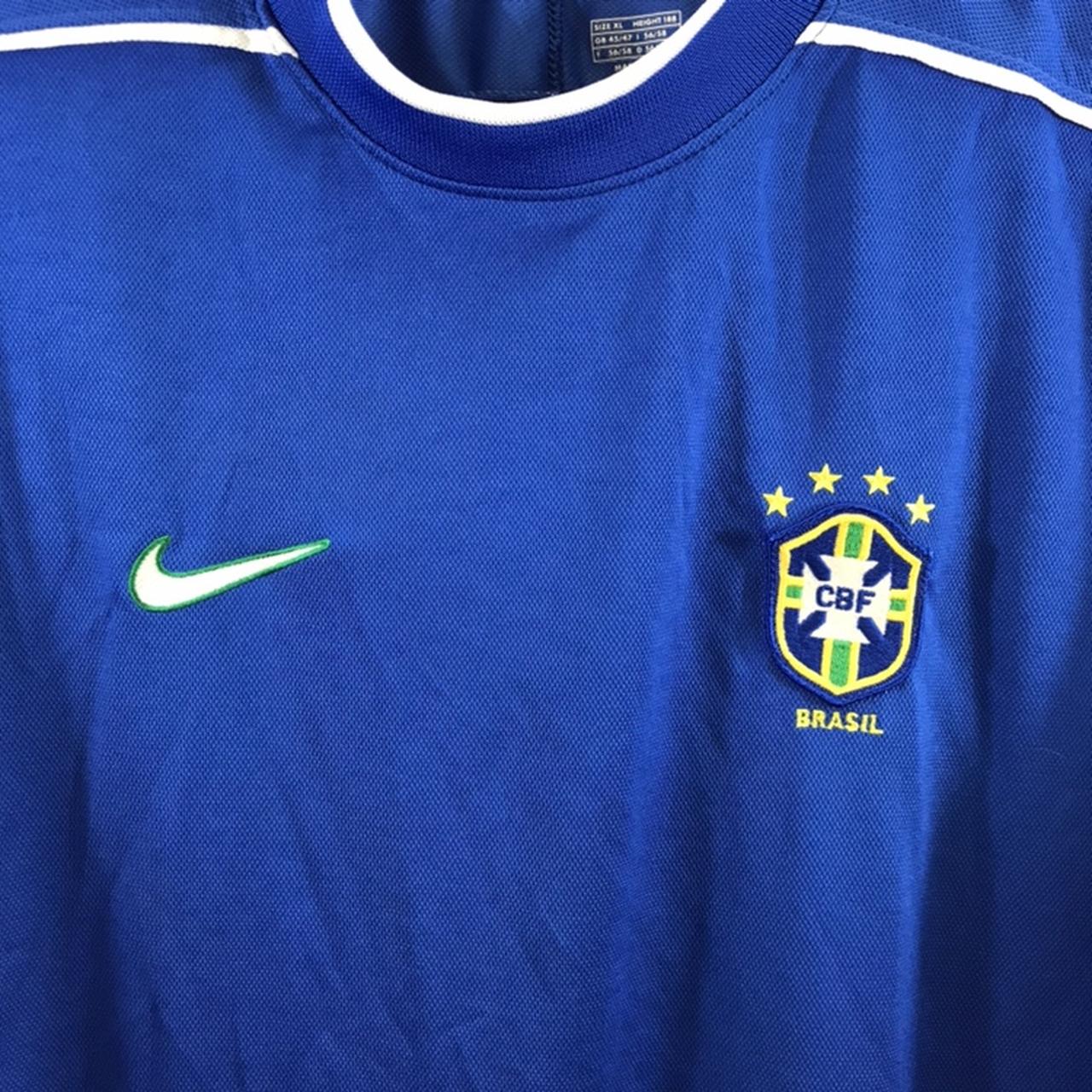 BNWT Brazil Away Football Shirt 1998/00 Adults XL - Depop
