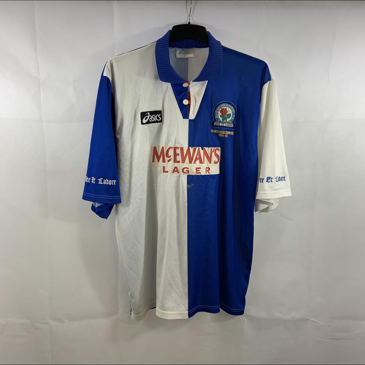 Blackburn Rovers Champions Home Football Shirt... - Depop