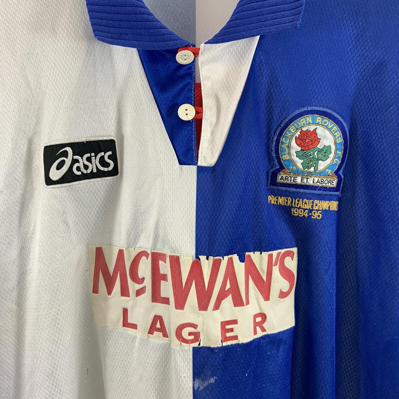 Blackburn Rovers Champions Home Football Shirt... - Depop