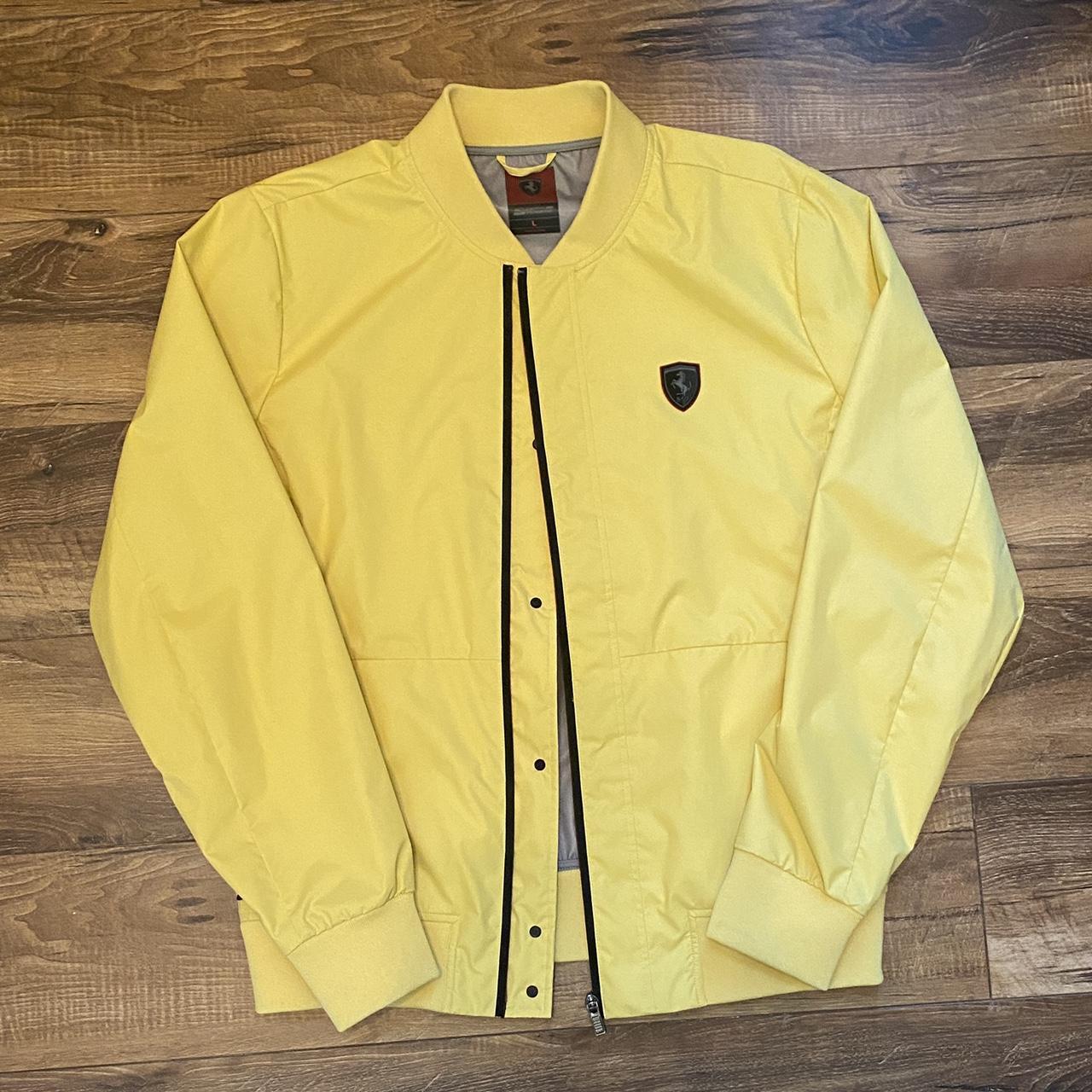 Ferrari yellow hot sale jacket