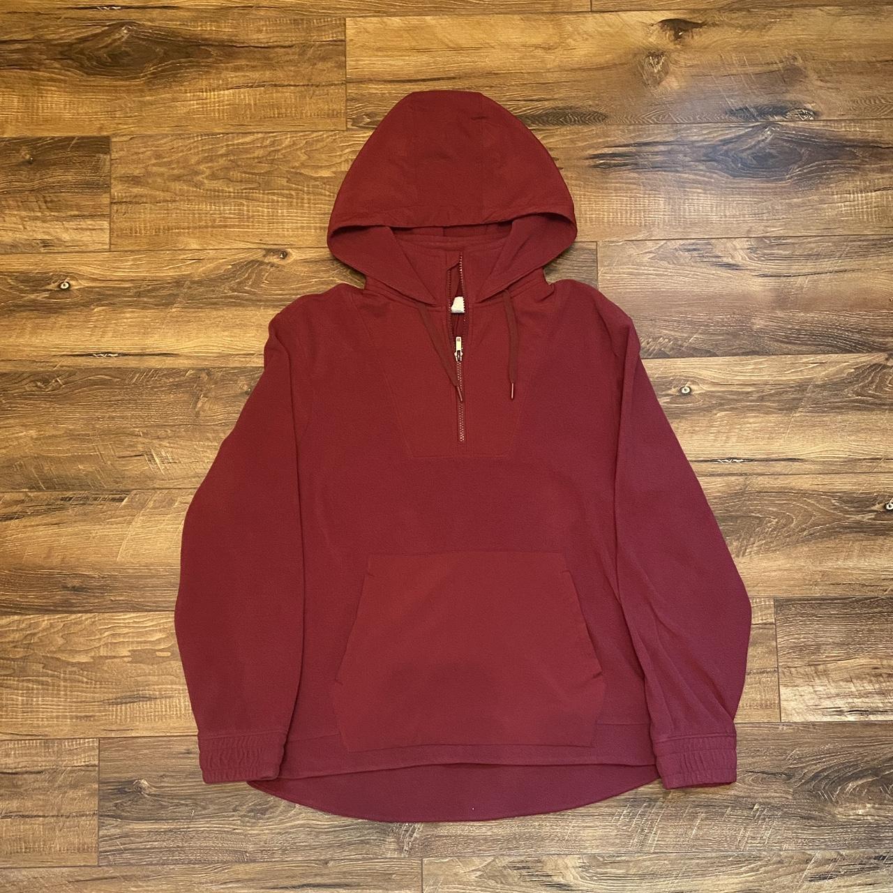 All in Motion Men's Red and Burgundy Sweatshirt Depop