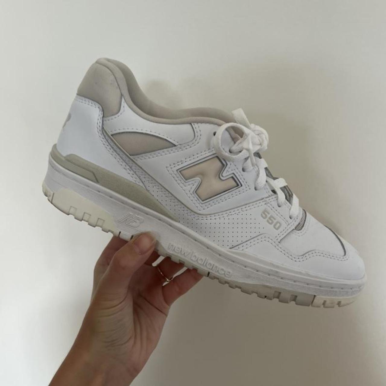 New balance 550 white and cream trainers. Bought... Depop