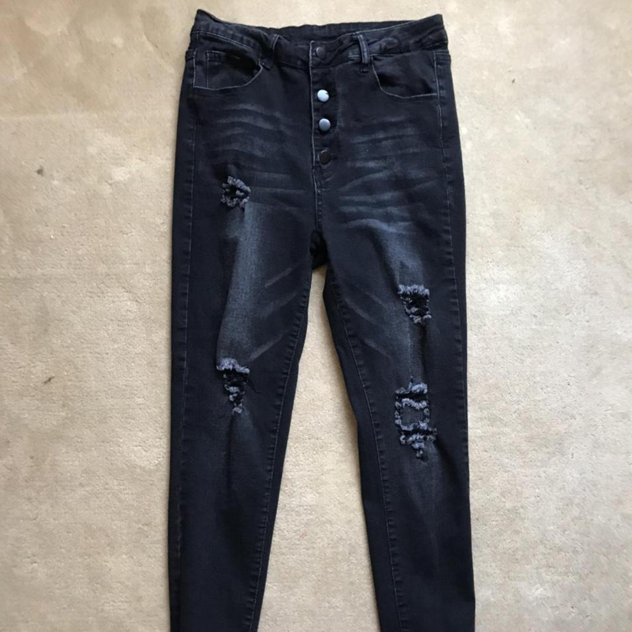 SHEIN Women's Black Jeans | Depop