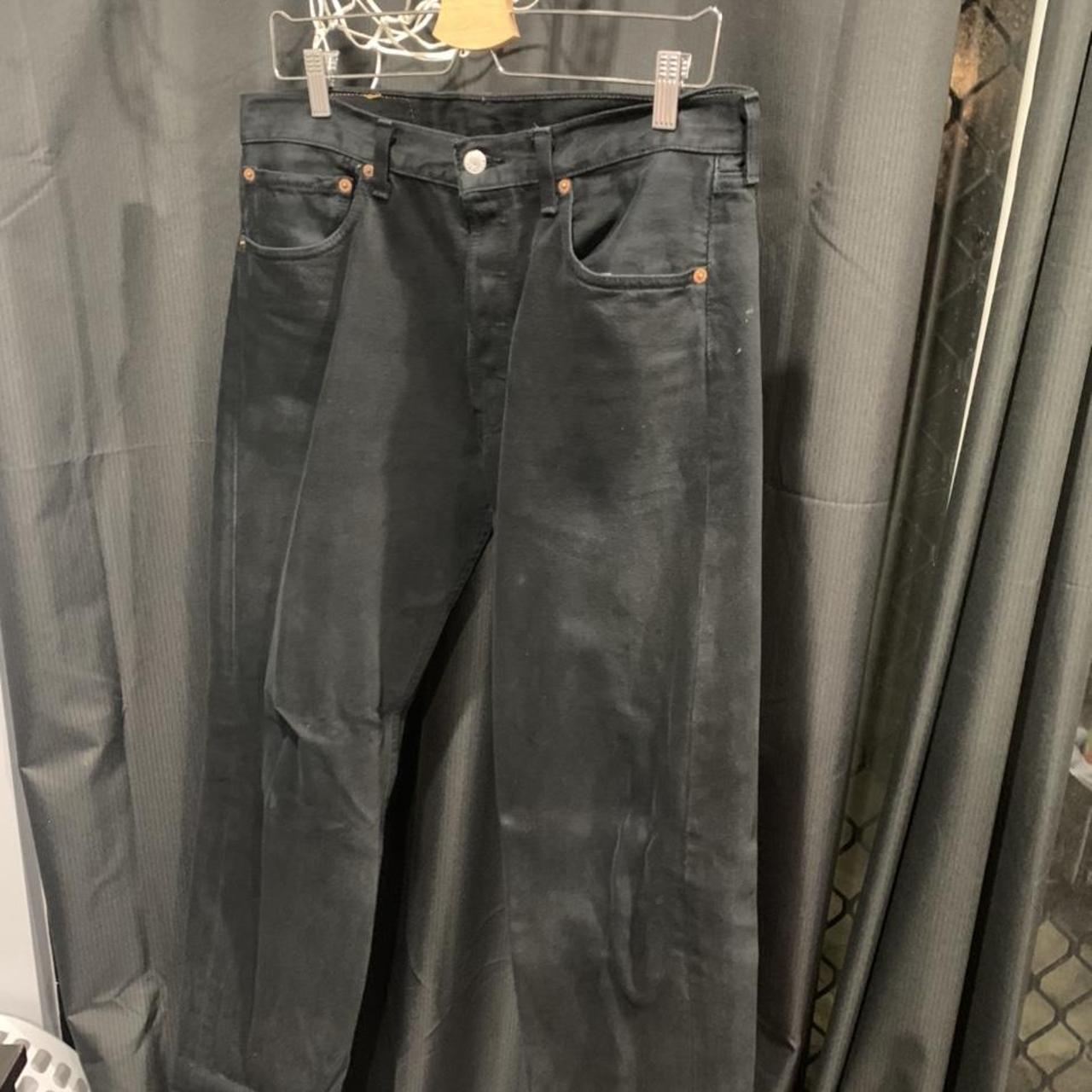Levi’s 501 Straight Black Jeans. 33W 36L Perfect... - Depop
