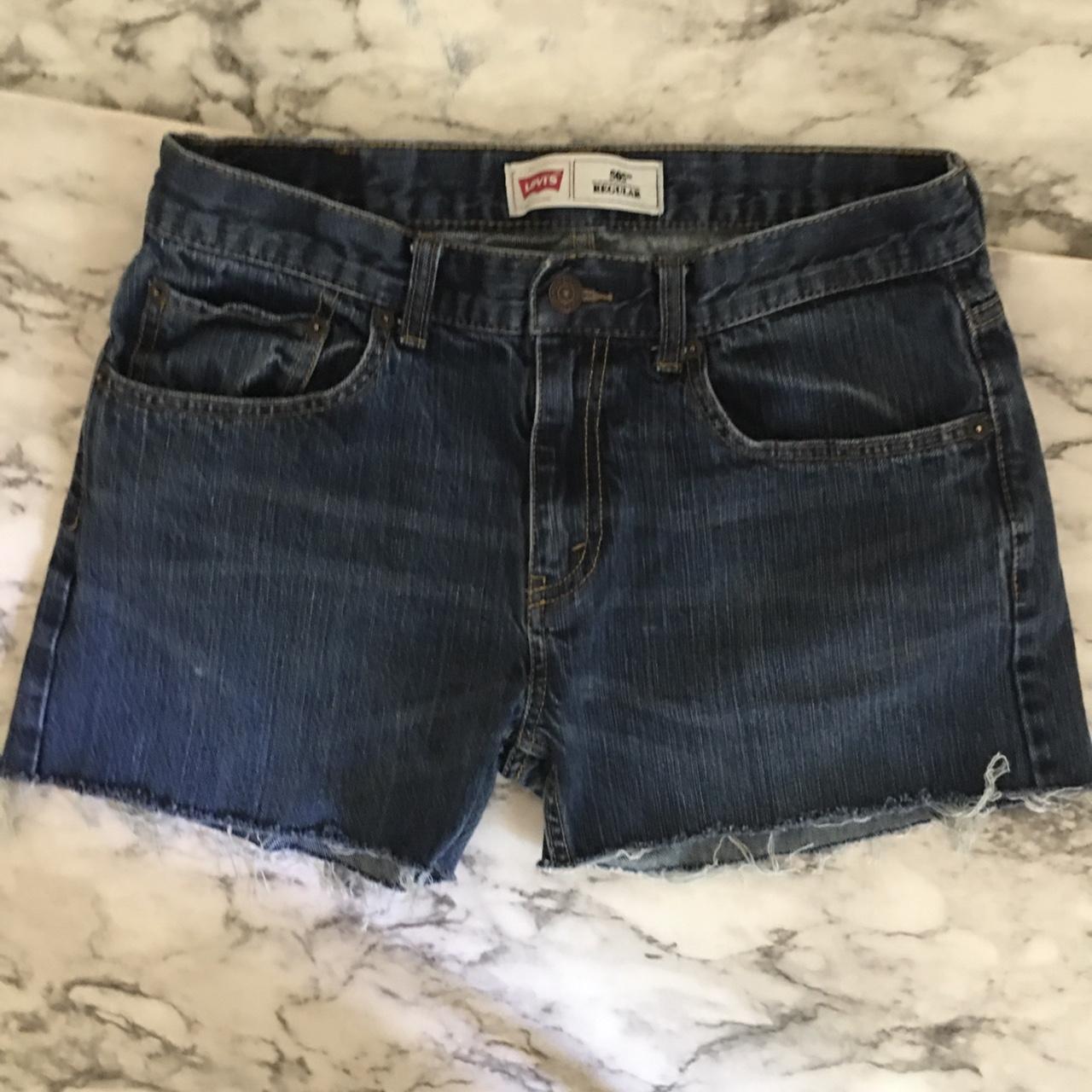 Levis 505 up cycled cut off jean shorts!! Amazing... - Depop