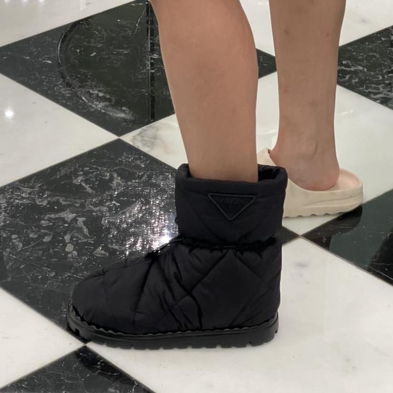 Louis Vuitton Women's Pillow Comfort Ankle Boots Nylon Black