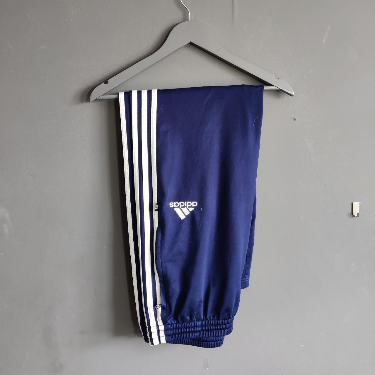 Adidas Tracksuit Bottoms Vintage Adidas navy... Depop