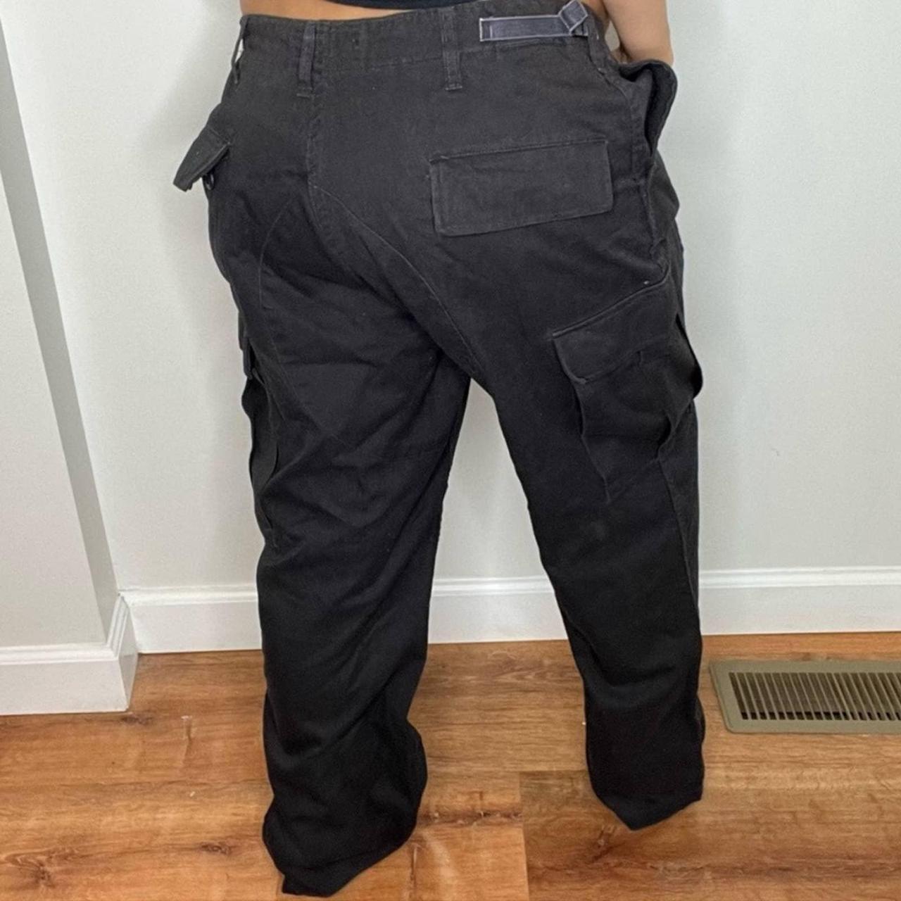 navy blue military cargo pants