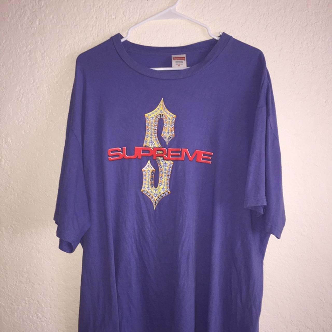 Supreme SS18 diamond tee XL, 7/10 , Heavily worn was...