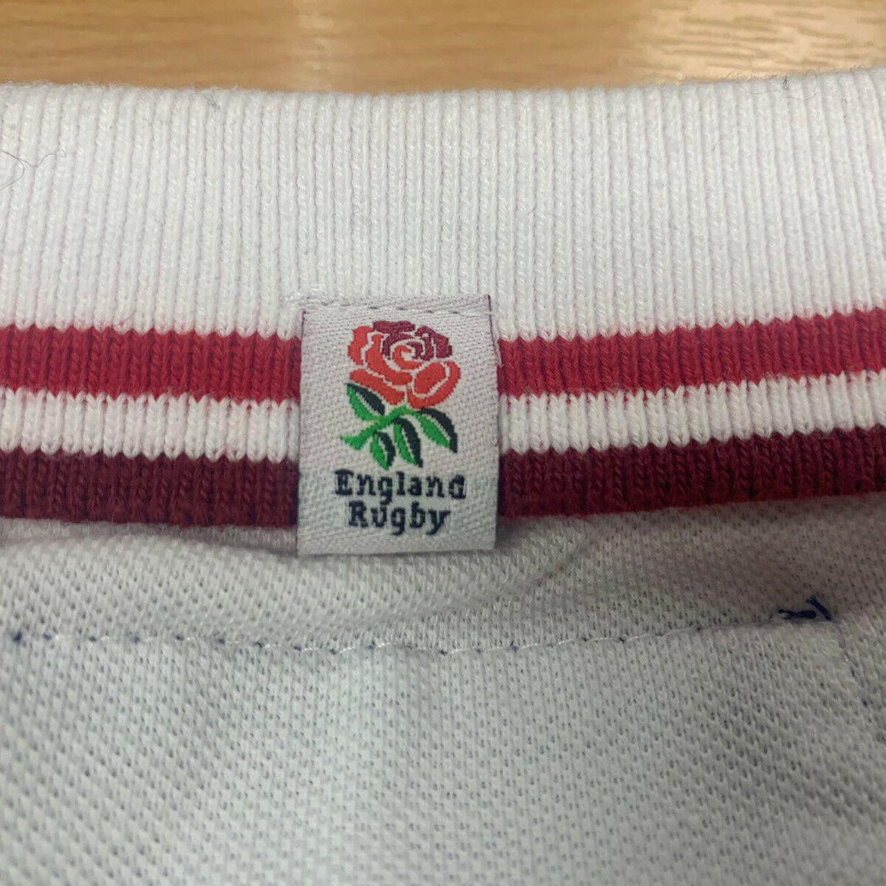 Embroidered Badge Official RFU England Rugby Core Men's Polo Shirt 