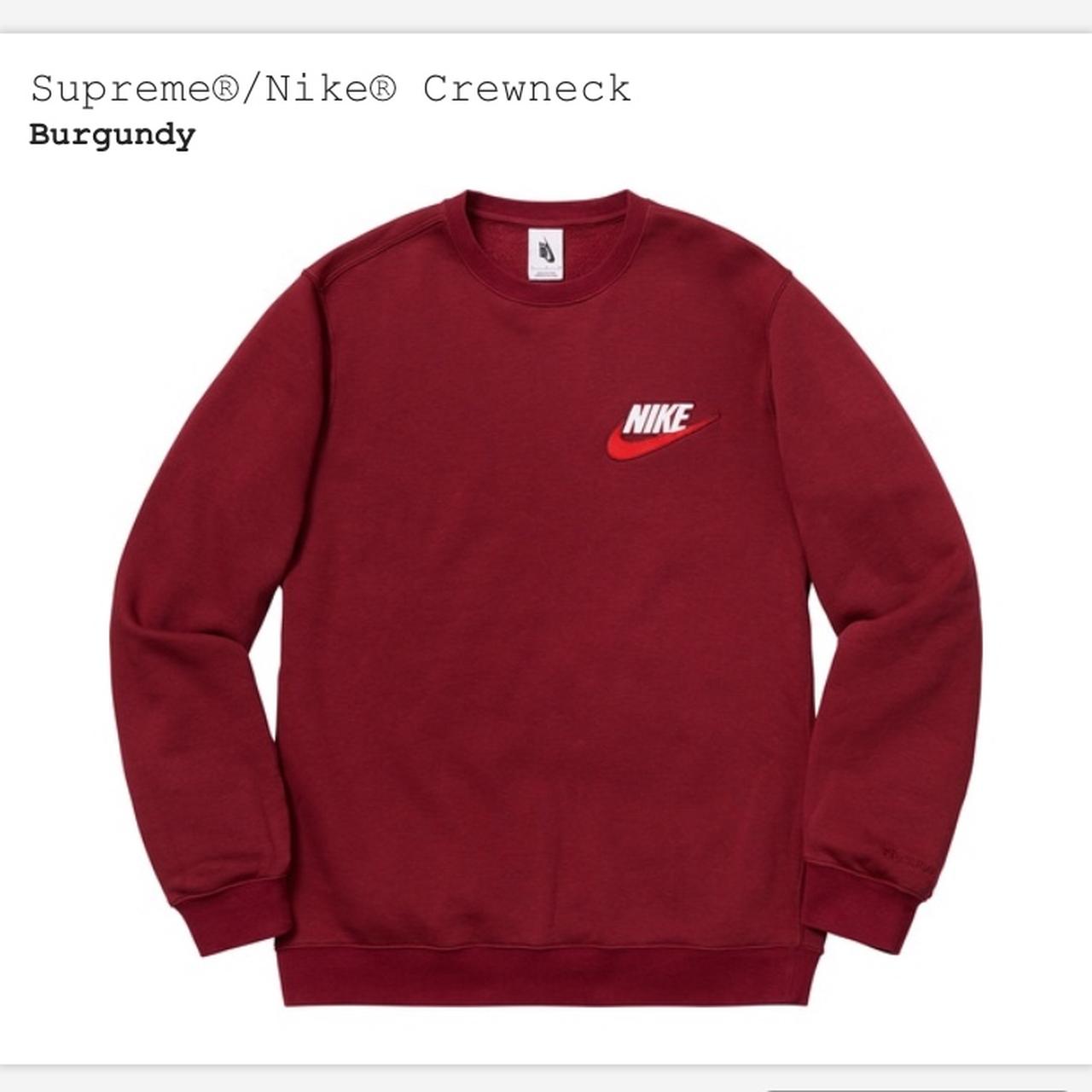 Supreme x Nike crewneck sweatshirt + 1 supreme box...