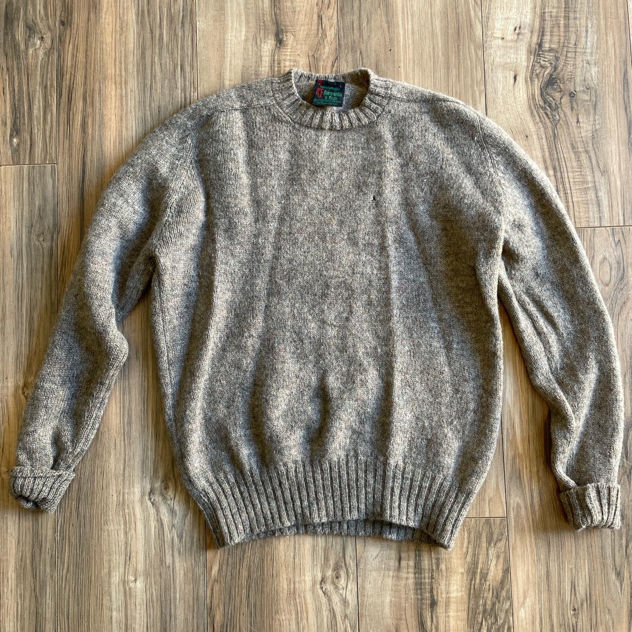 Vintage Abercrombie & Fitch 100% Shetland Wool... - Depop
