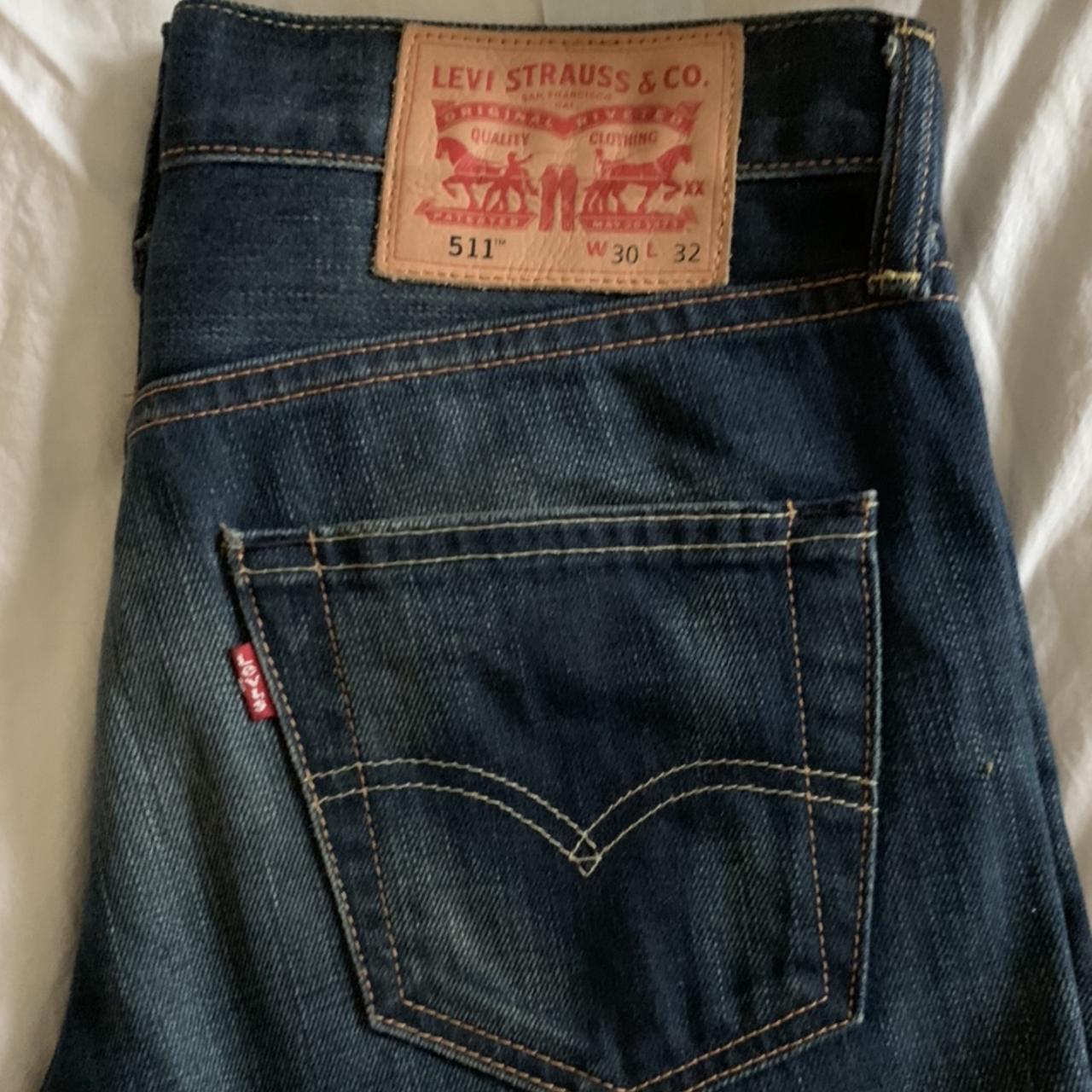 Levi 511 slim fit jeans. 30 waist x 32 leg. Worn a... - Depop