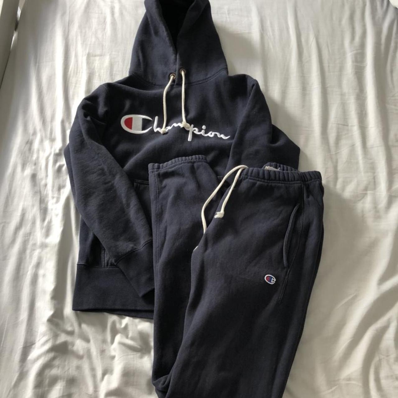 mens black champion tracksuit