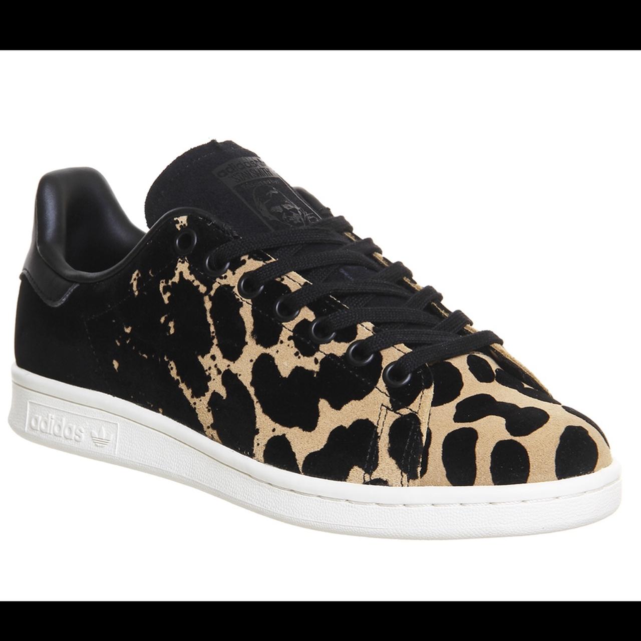 stan smith leopard print trainers