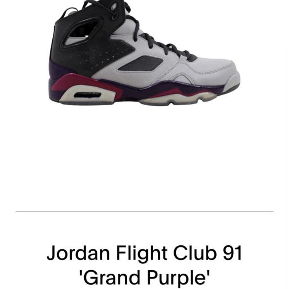 Jordan Flight Club 91 Grand Purple Size 11.5 Sick... - Depop