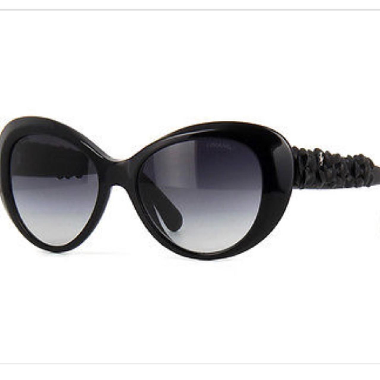 CHANEL Camellia black and white sunglasses – Loop Generation