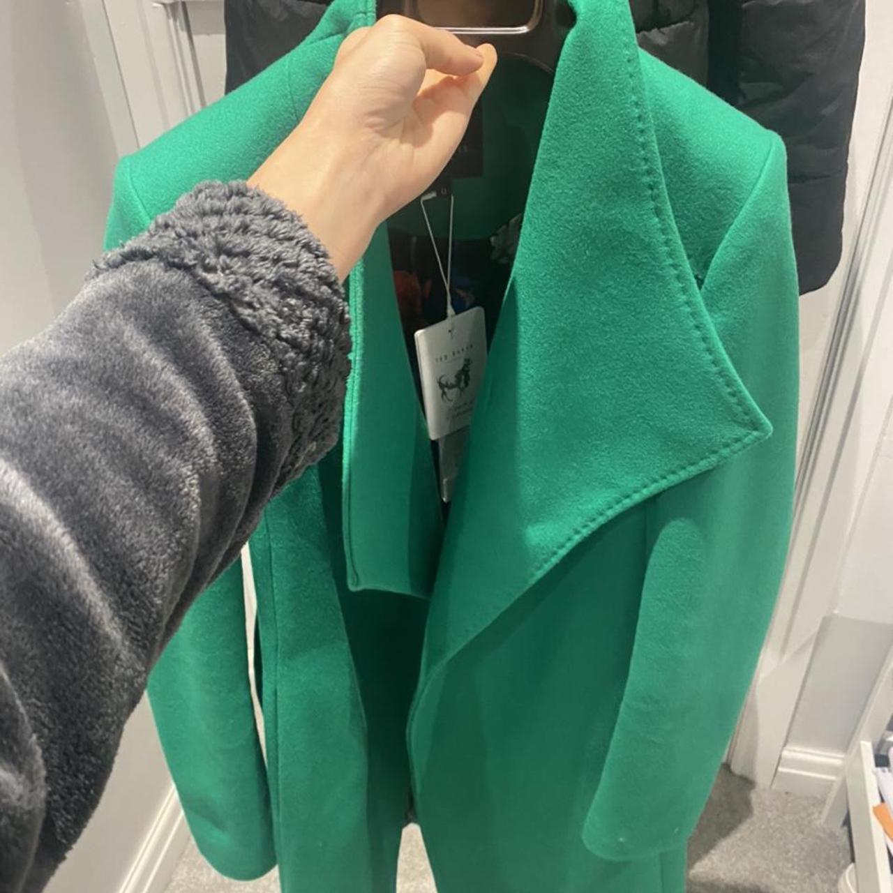 ted baker emerald green coat