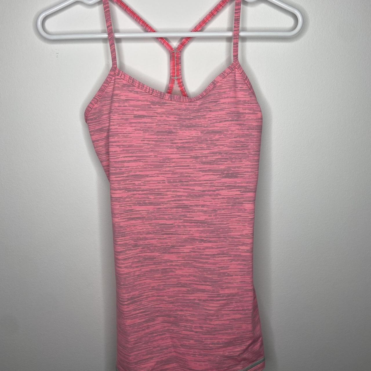 The cutest Pink lululemon tank!💖 -worn but in... - Depop