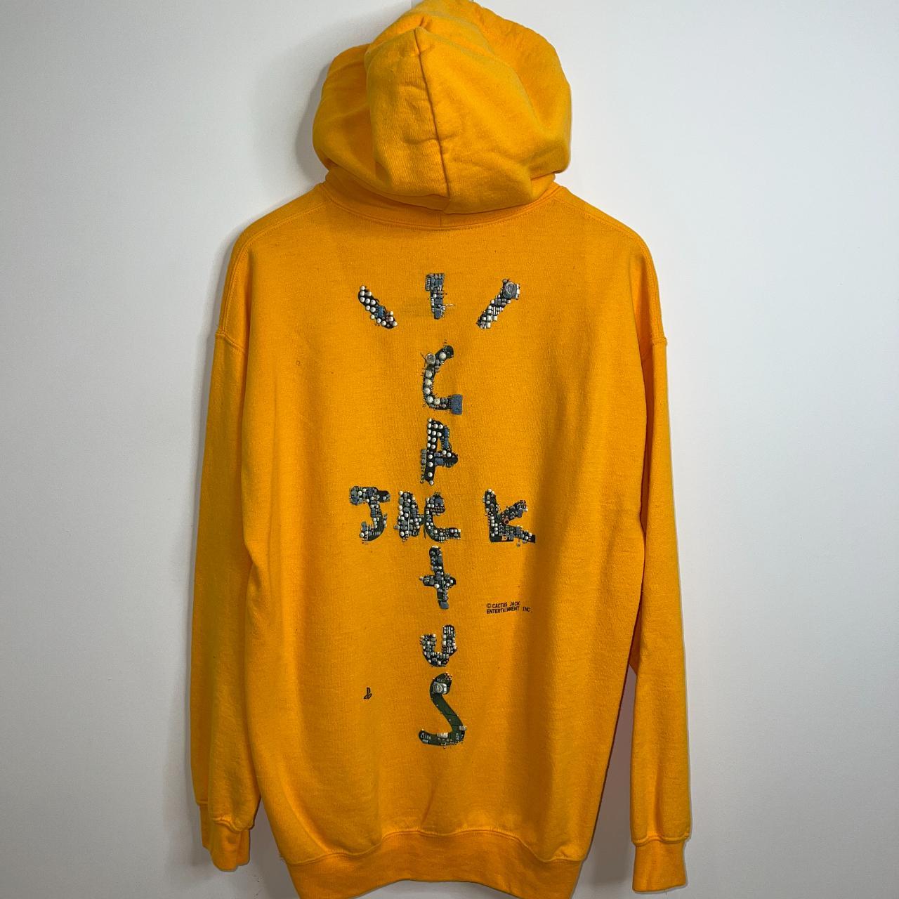 Travis Scott x Playstation Hoodie in Yellow. Never... - Depop