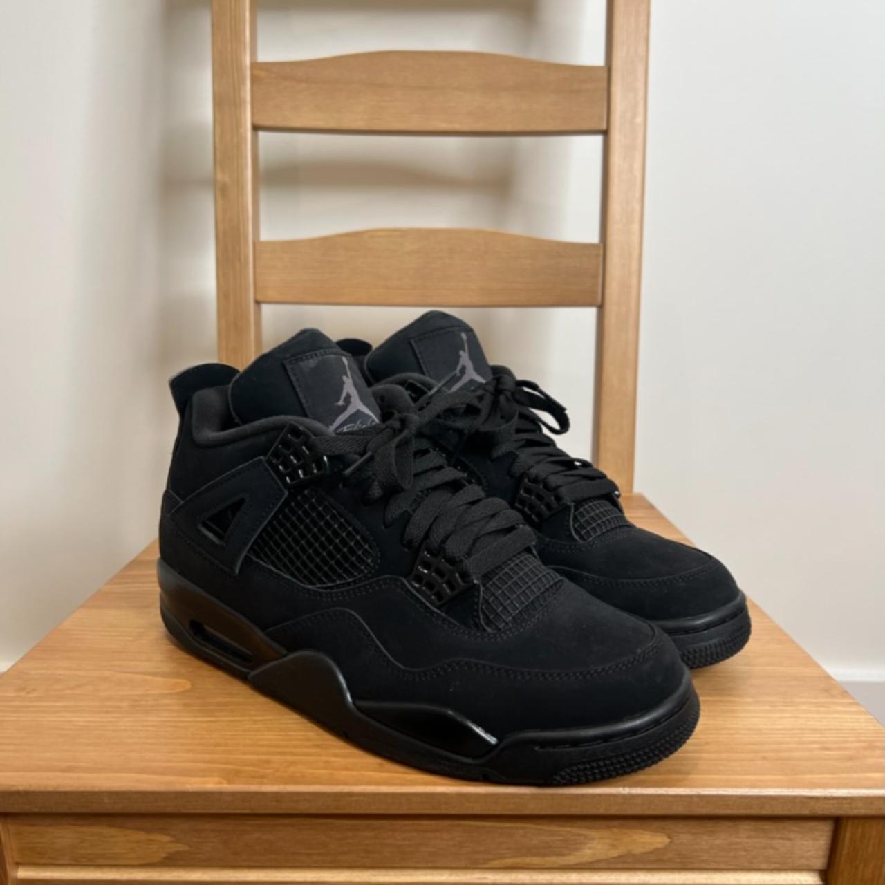 retro 4 black cat size 7