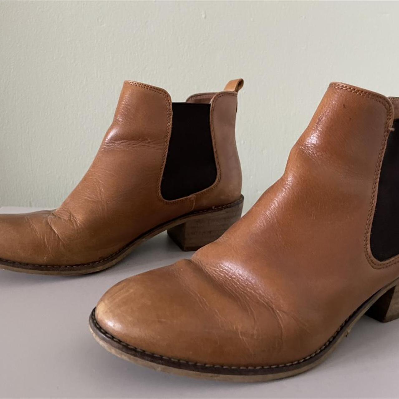 Office Women's Tan Boots Depop