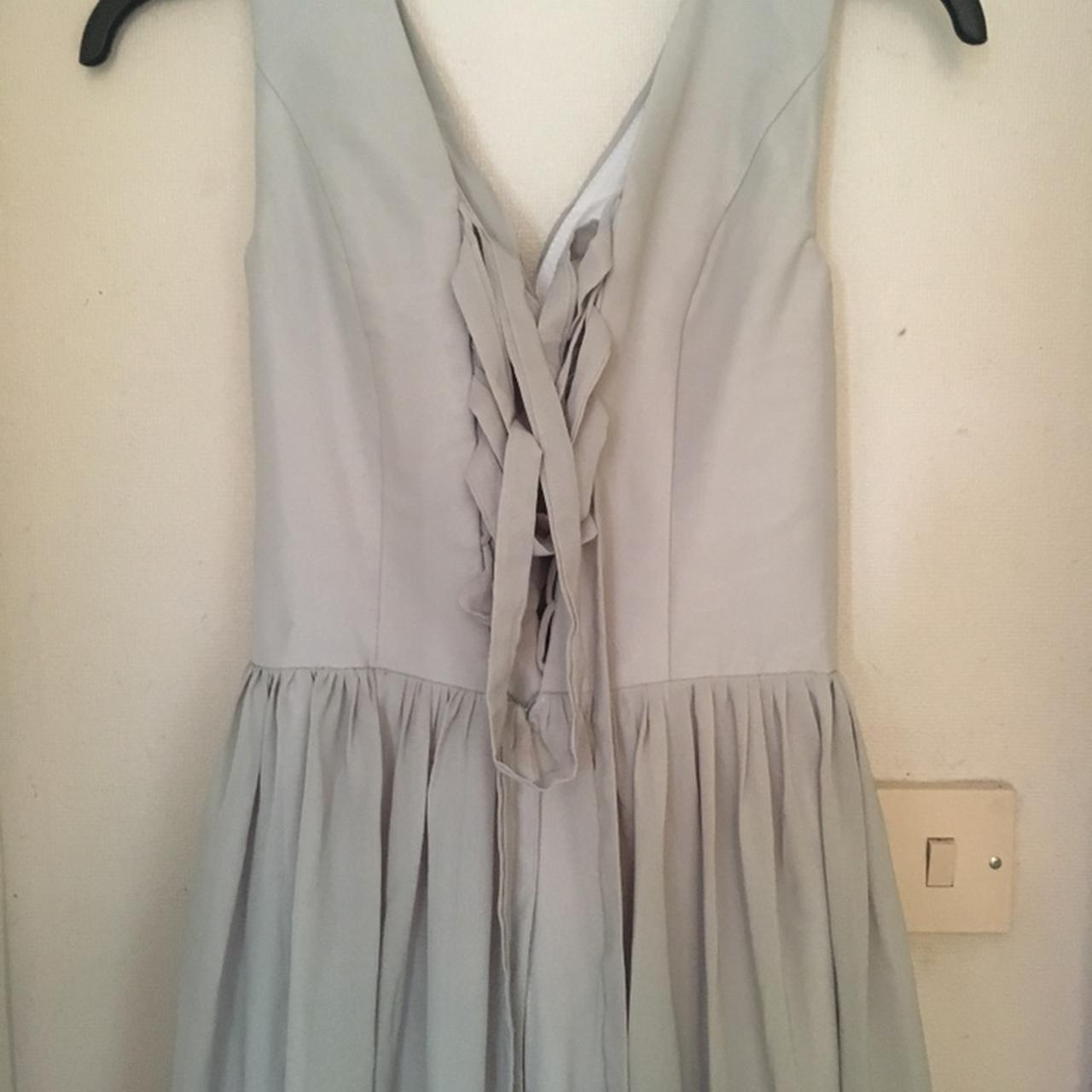 Gorgeous grey maxi bridesmaids dress. Size 8 but... - Depop