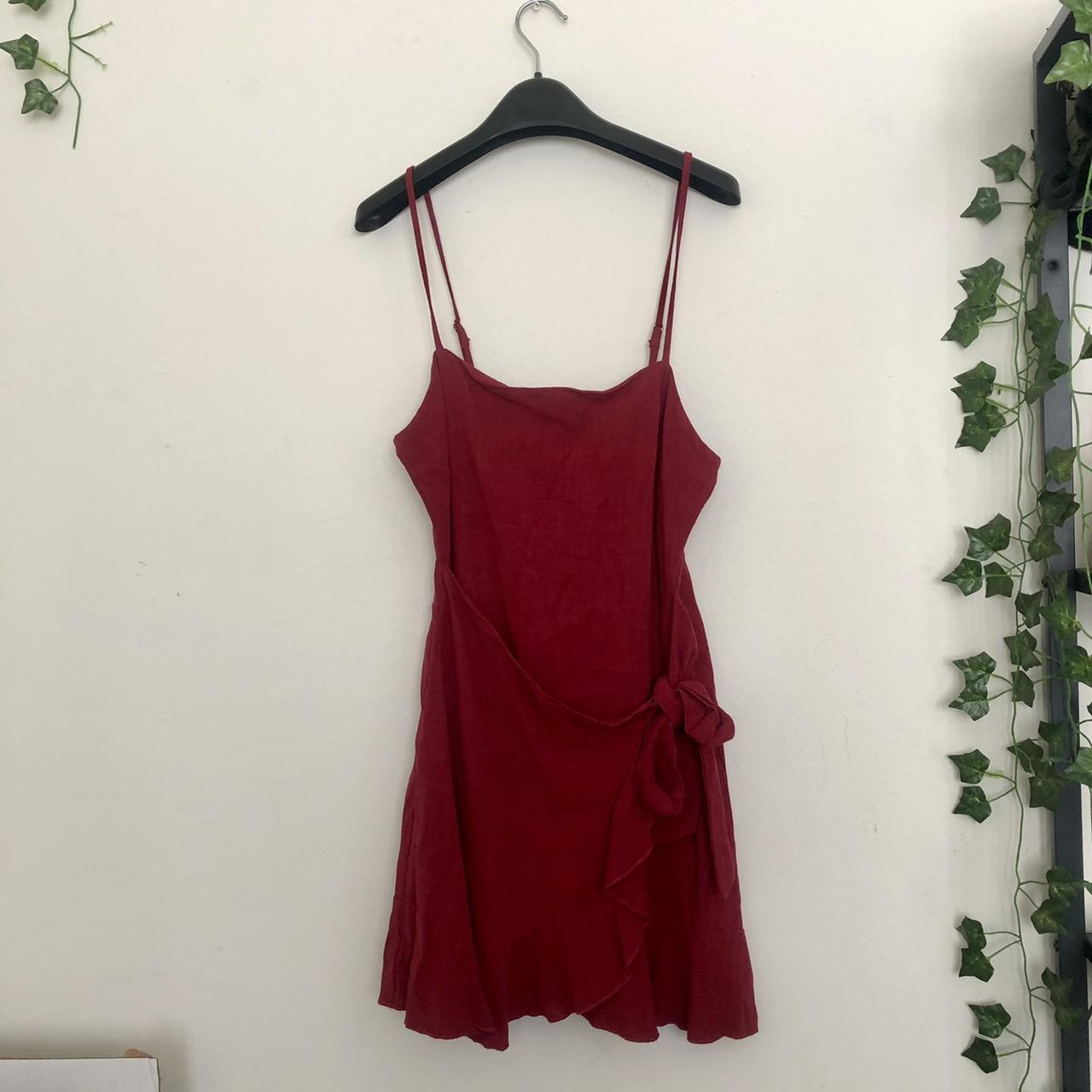 caedere mini dress maroon