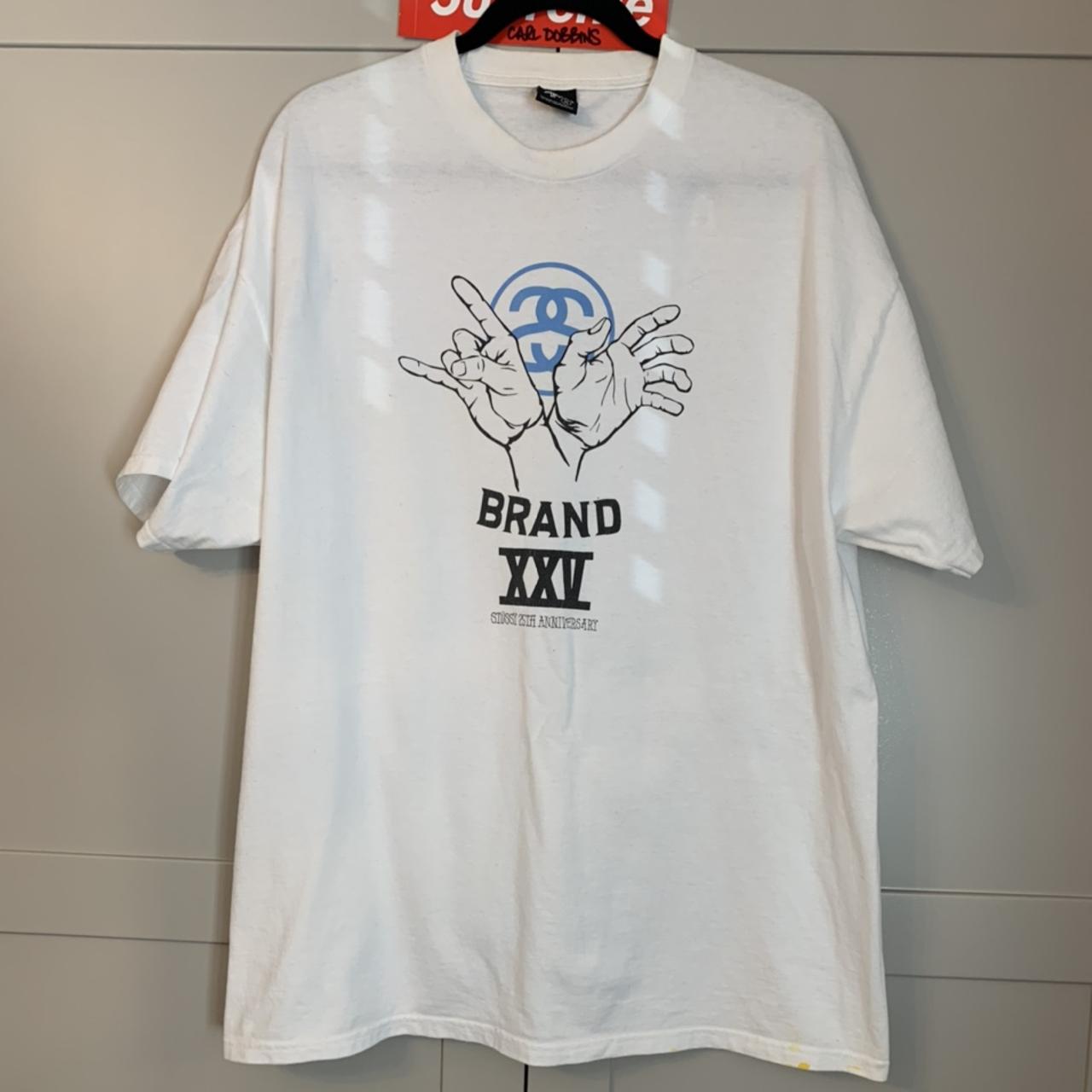 Stussy 25th Anniversary Shirt Stussy X Delicious Vinyl Grey Tee