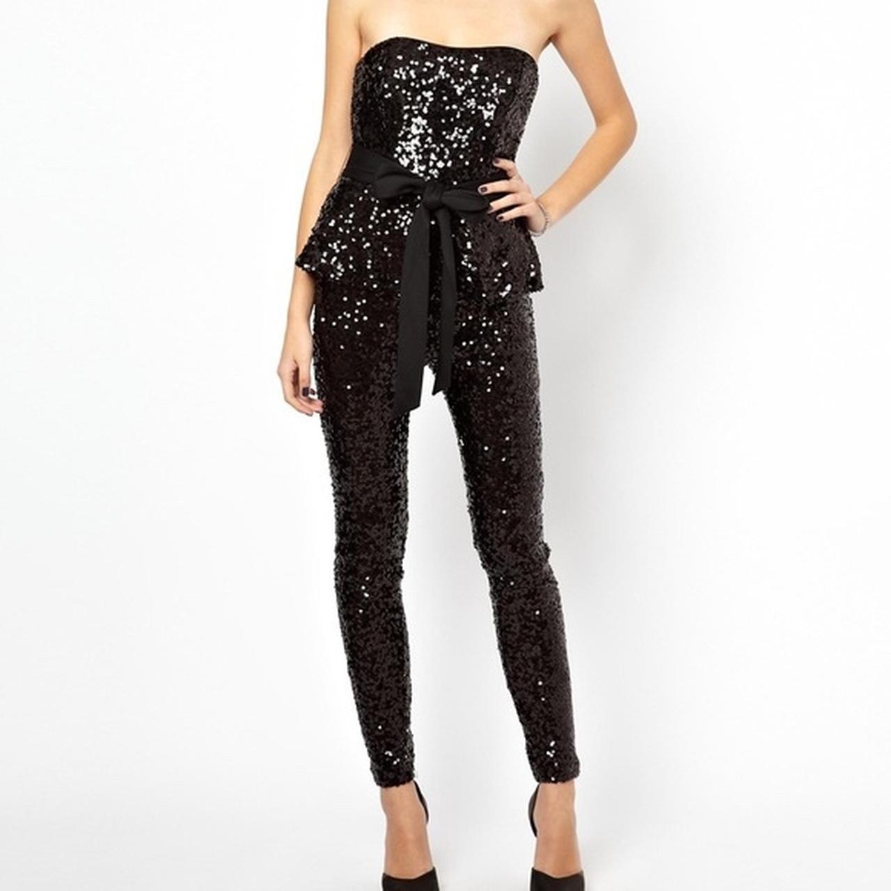 French connection hot sale sparkle jumpsuit