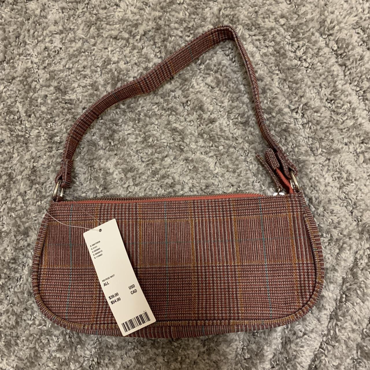 Plaid discount baguette bag