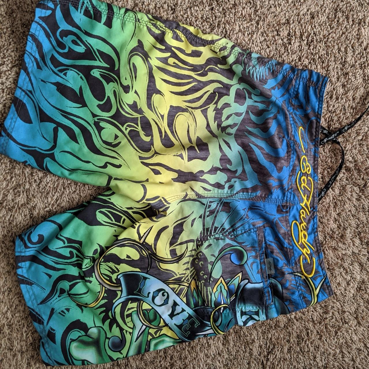 Ed Hardy Mens Swim Briefs Shorts Depop 0927