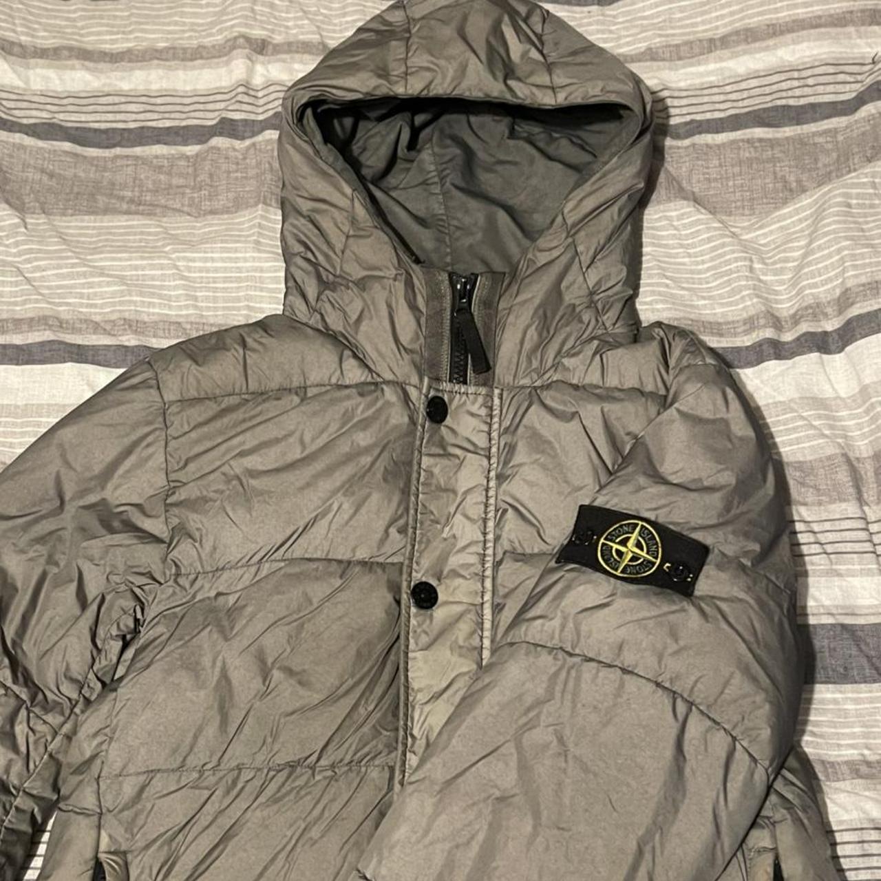 Stone Island Coat/jacket Garment Dyed Crinkle Reps... - Depop